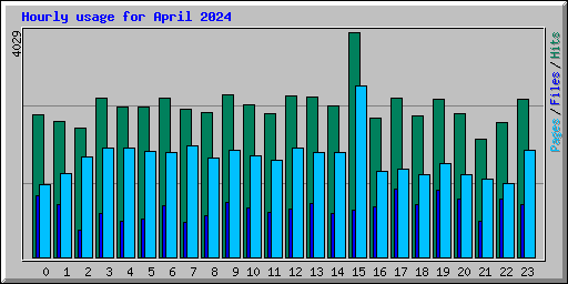 Hourly usage for April 2024