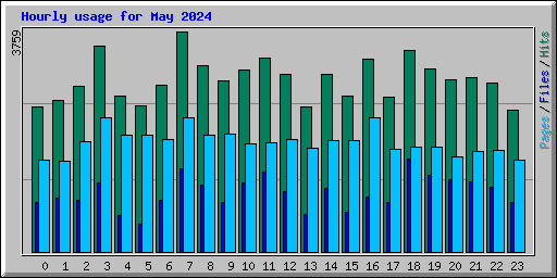 Hourly usage for May 2024